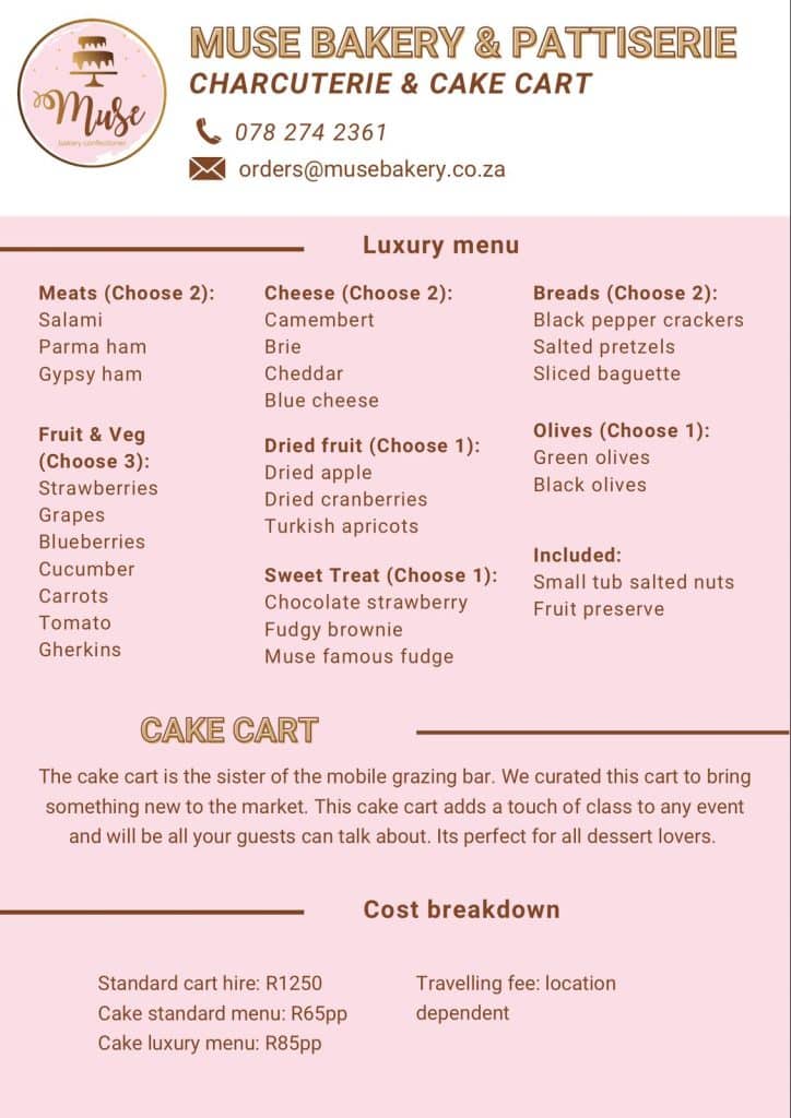 Charcuterie Menu 2